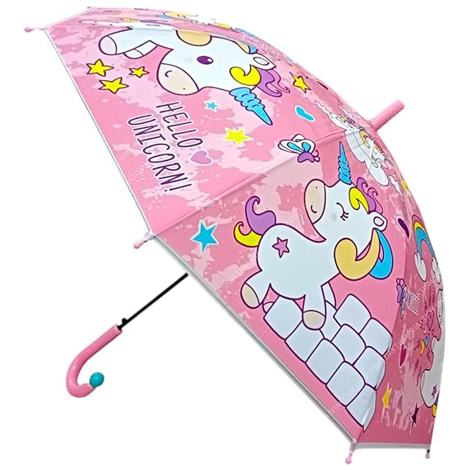 ABHI Cartoon Print Kids Umbrella for Boys & Girls | Cute Printed Children Umbrella for School & Rain & Cute Mini Rain Chhata for Children, Portable Waterproof Lightweight Chhata for Baby(Multi Cartoon Prints)-image-28