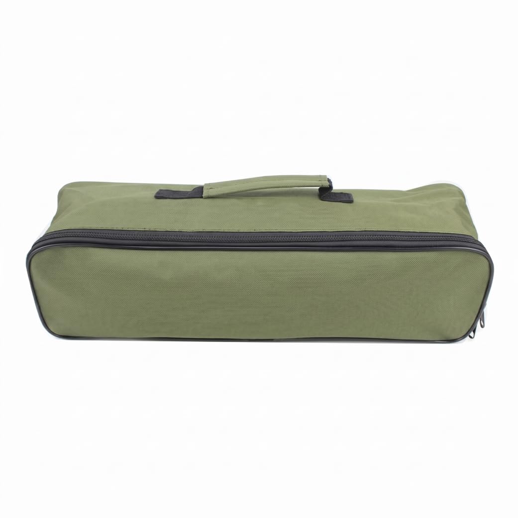Vistnale Men's Green Tool Pouches With Zipper, Waterproof 18 Inch Tool Bag Heavy Duty Car Tools Bag Small Pouch For Electricians, Workers, Carpenters, Diy Enthusiasts- Car