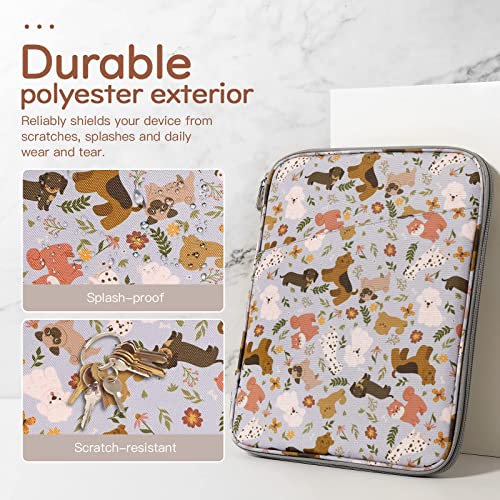 Dadanism 9-11 Zoll Tablet Sleeve Tasche Kompatibel mit iPad 10,2 2021-2019, iPad Pro M2 11 2022-2018, iPad Air 5/4 10,9 2022/2020, iPad 10. Gen 10,9 2022, Galaxy Tab S9/S8/A8/S6 Lite, Glückliche Hunde – Bild 5