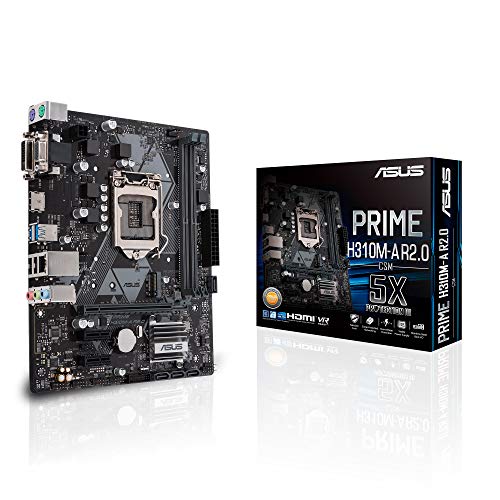 Placas Base 1151 ASUS PRIME H310M-A R2.0 LGA 1151 (Zócalo H4) Intel H310 Micro ATX - Placa base (DDR4-SDRAM, DIMM, 2133,2400,2666 MHz, Dual,...