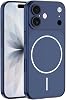 Kilifplus Apple iPhone 16 ile Uyumlu Kılıf, İnce, Sert, MagSafe Şarj Özellikli Kamera Lens Koruyuculu, Premium M-Spark Kapak, iPhone 17 Görünümlü, Dönüştürücü Kapak - Mavi