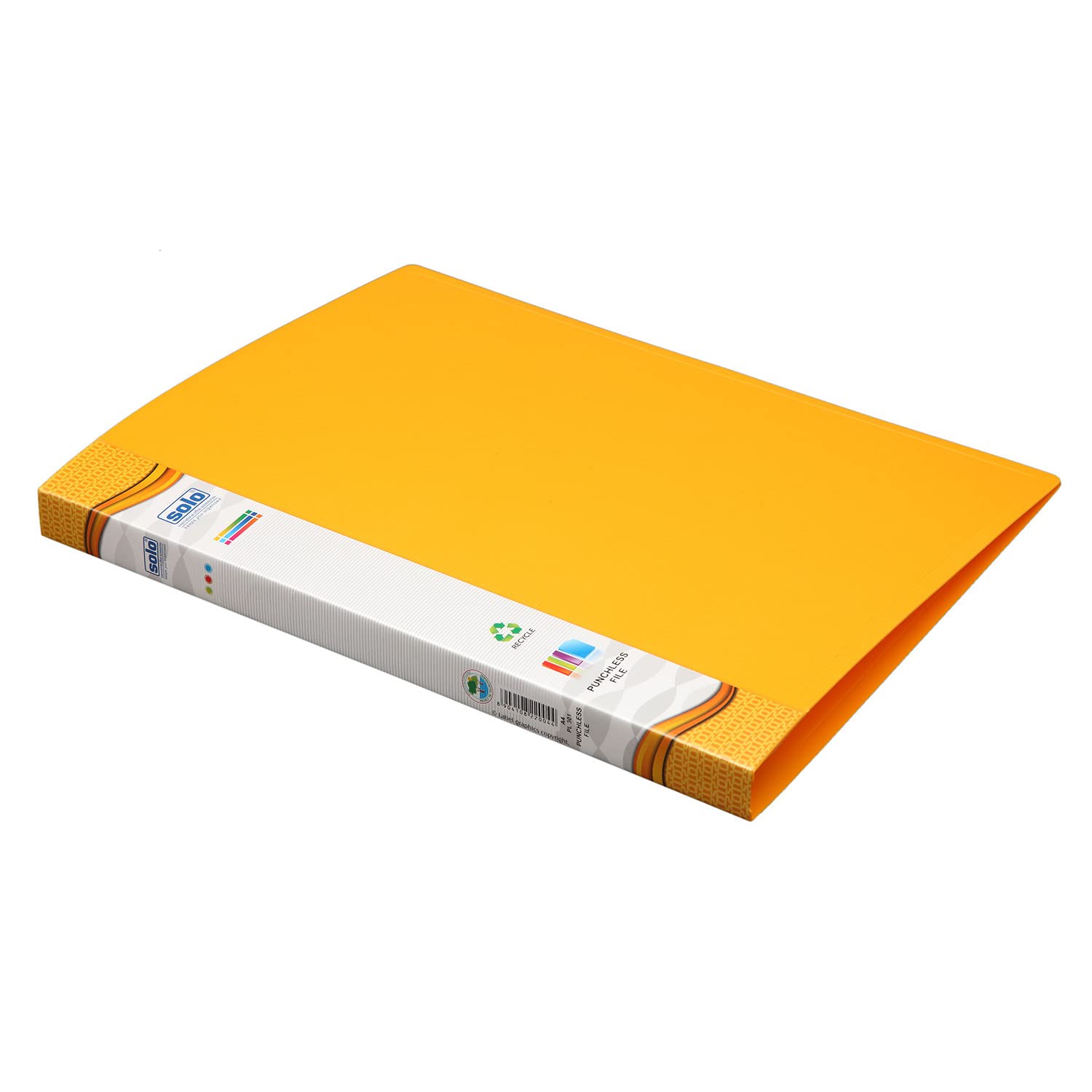 Solo A4 Punchless Lever Clip File with Inside Transparent Pocket (Yellow, Pack of 1) 4
