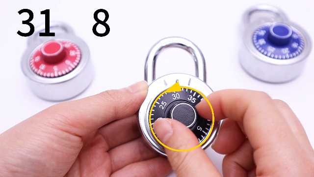 Combination Lock, LQYN Standard Dial Combination Lock, Pack of 24