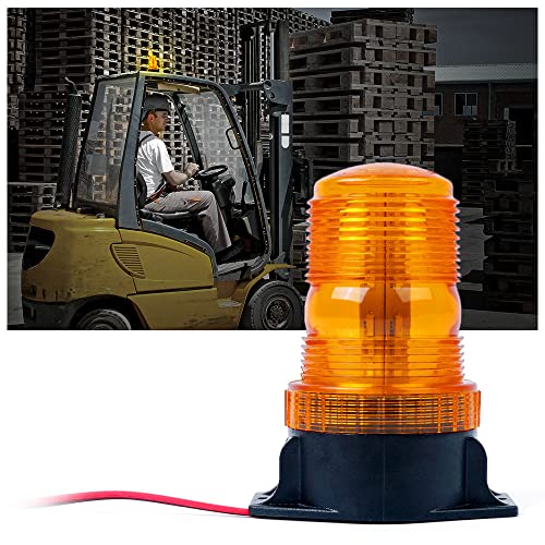 Xprite - Xprite 30 LED Amber Forklift Beacon Strobe Light Safety Warning Flashing Lights for 10-110V Mower, ATV, Trucks, Tractor, Golf Carts, UTV, Cars, Bus - -10%