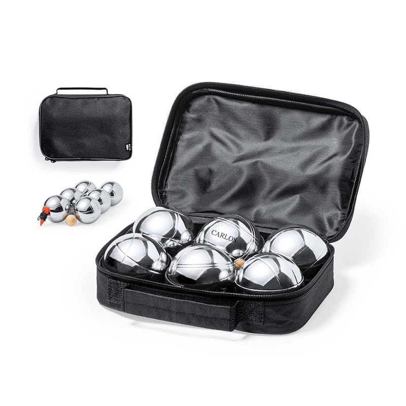 Juego de Bolas de Petanca Personalizadas con Nombre Grabado