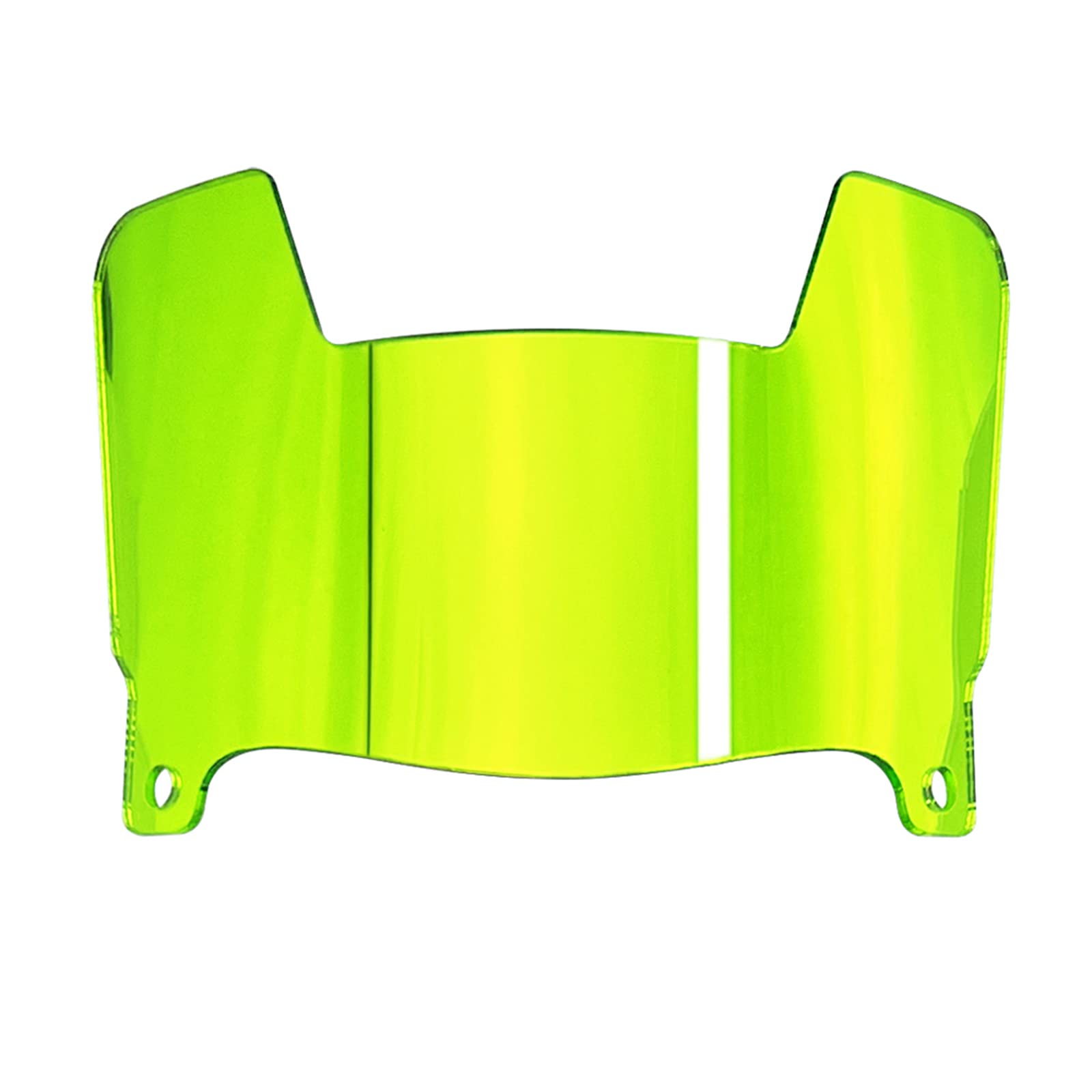 Mini visera de casco de fútbol transparente con clips, ajuste universal para coleccionistas y constructores (espejo verde tierno)