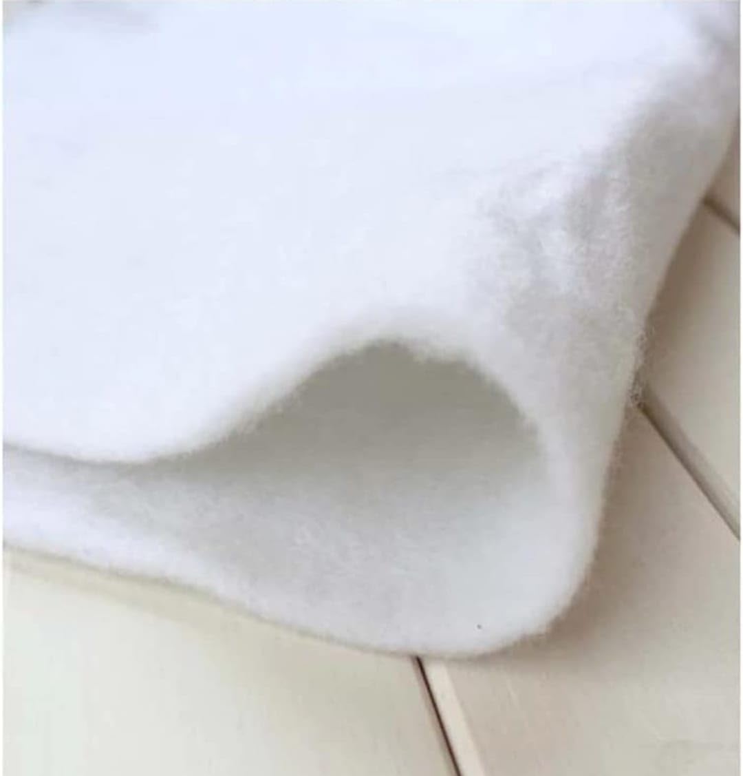Premium Cotton Batting, High-Loft Polyester Quilt Wadding, 100% Pure White, 1 Yard-image-14