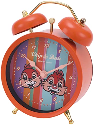 Skater ZPW1-A Disney Retro Chip & Dale Table Clock, Alarm Clock