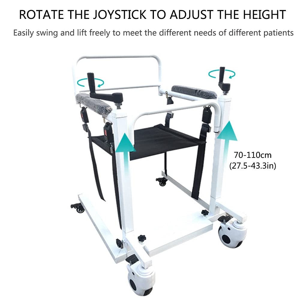 Tech Hoyer Lifts For Home Use, Electric Patient Lift Transfer Chair,Hydraulic Patient Lift Transfer Chair, Bathroom Wheelchair With 180° Split - View #10