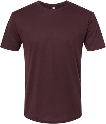 LogoUp Next Level 6010 Mens Tri-Blend Crew Tee Black Cardinal Large