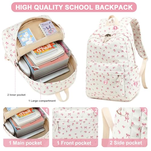 Image of LOIDOU Backpack for Girls School Backpacks Bookbags for Elementary Middle School Women Laptop Backpacks (conquette, L-17)