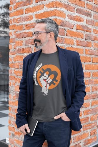 Men's Graphic T-Shirt Bitcoin Revolution HODL BTC Crypto Traders Eco-Friendly Limited Edition Short Sleeve - Image 4
