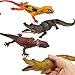 Carykon 4PCS simulato grande lucertola deserto camaleonte simulato coccodrillo suono animale modello plastica elastico giocattolo lungo 35,6 cm (coccodrillo lucertola)
