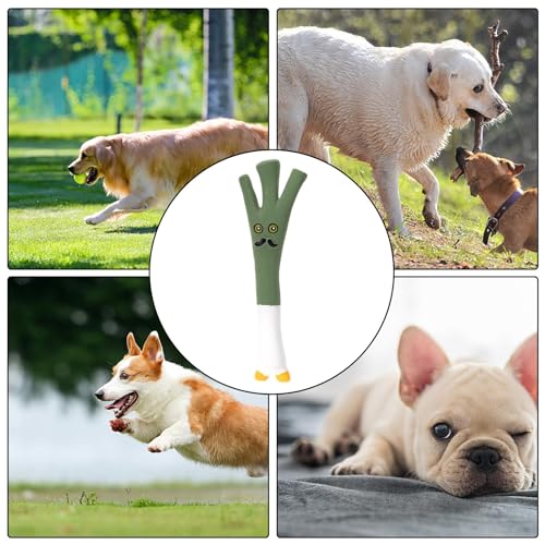 Gemüse Hundespielzeug Kauspielzeug für Hunde, Lauch Beißspielzeug für Welpen, wildes Kauspielzeug, Cartoon-Gemüsespielzeug, Beißspielzeug aus Latex, Spielzeug