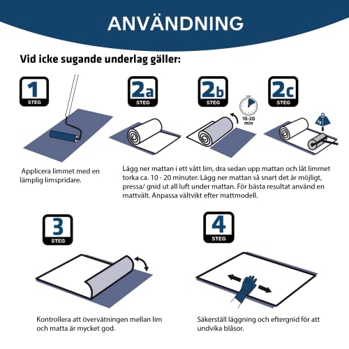 Casco Flex - Boden- und Wandklebstoffe für die meisten Arten von Kunststoffmatten in trockenen und nassen Räumen. Beige.