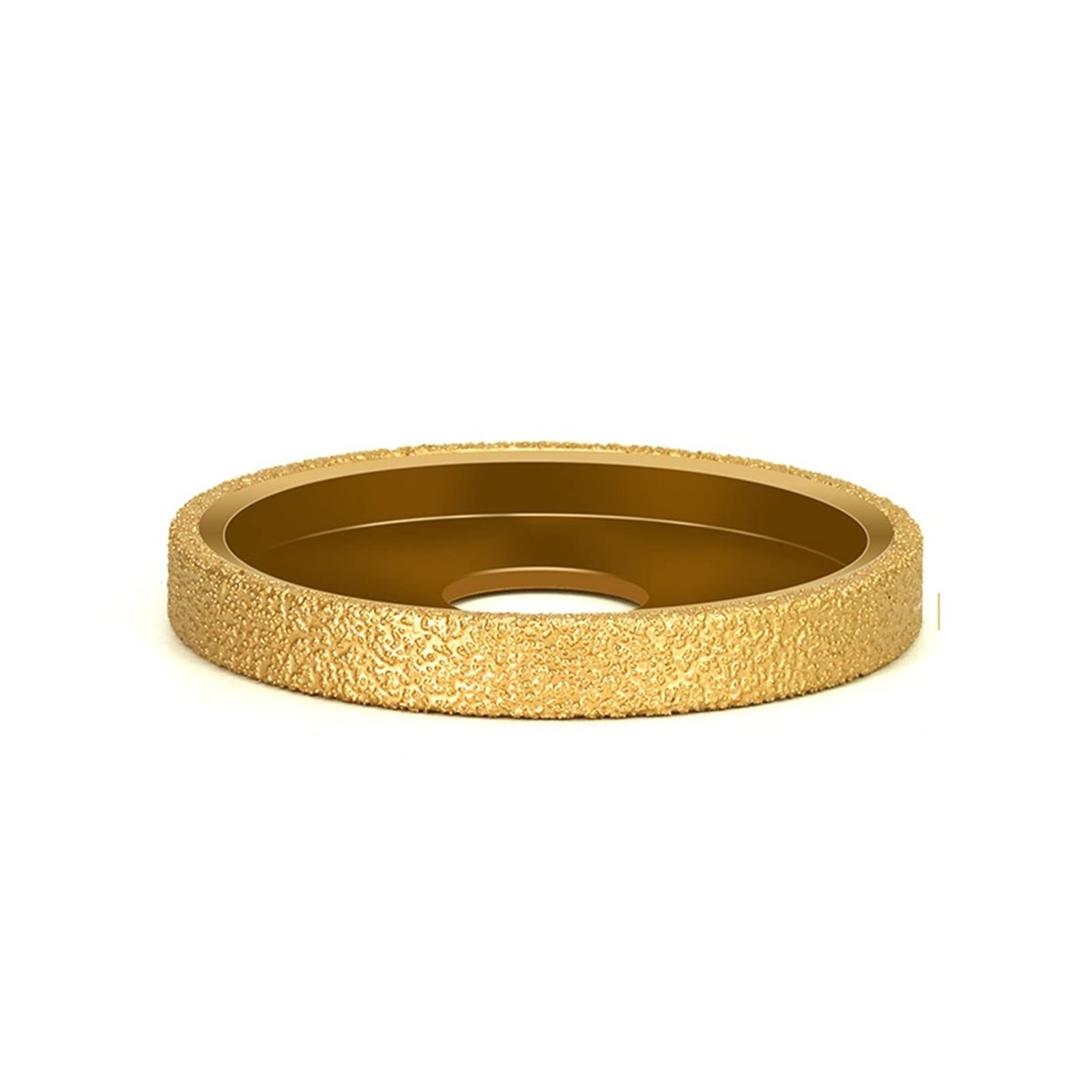 ZKLGS Diamond Grinding Disc Bore 20mm Diameter 3inch 75mm Dry Vacuum Brazed Diamond Grinding Wheel Demi-bullnose Edge Marble Edging Profile Grinding Disc for Angle Grinder(Parallel Wheel 10mm)