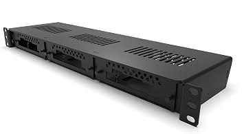 1U Rack Mount Pro Enclosed 3X Jetson Front Removable
