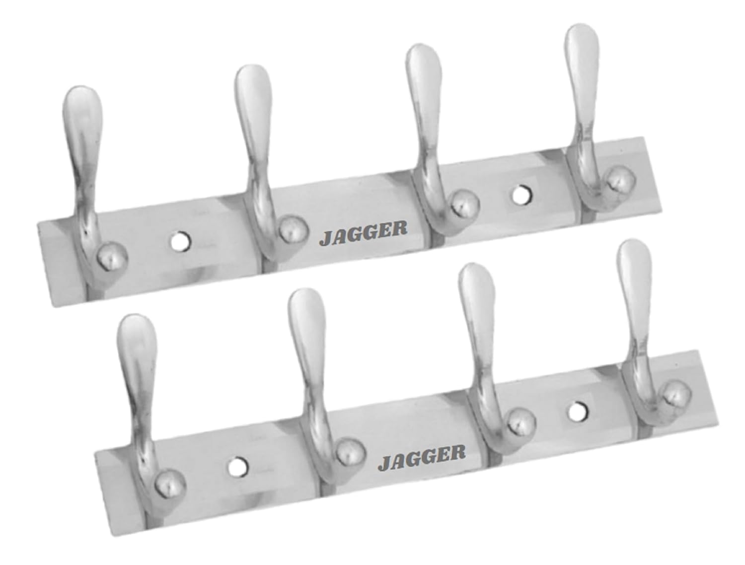 PEFKO PEK91 Wall Mounted Stainless Steel Wall Hooks for Hanging Cloth/Towel Hangers/Key Ring Holder/Door Hangers/Hook Rail/Bthroom Hanger [ Combo Pack of 2 ] (Silver, 4 PIN Hook)-image-31