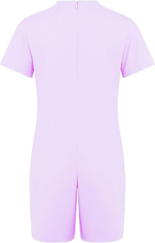 Special Needs Adaptive Clothing for Children Girls Boys Autism Sensory Jumpsuit Anti-strip Romper Lavender 6 Years