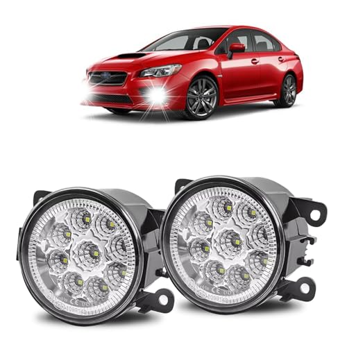 LED Fog Lamp Upgrade - 2020 Subaru Impreza 3 MNWHUC Fog Lights 3.5 inch OEM 19626500 Compatible For SUBARU WRX 2015-2021 Front Bumper H11 LED Fog Light Lamps Left Right Driver&Passenger Assemblies,6000K White Beam,Super Bright. 2-Pack.
