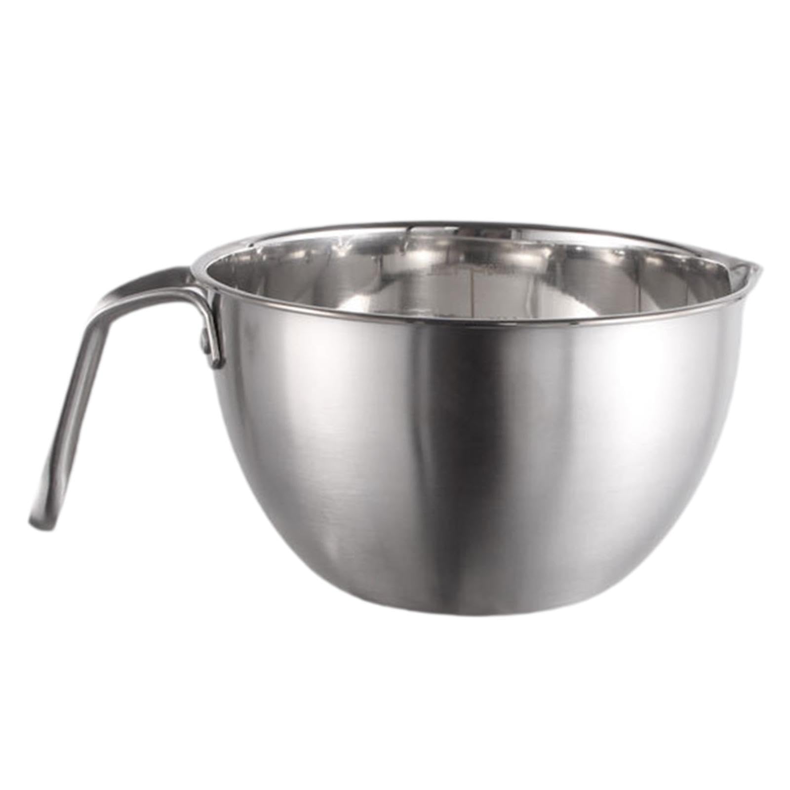 PIXZCSA Steel Melting Bowl Mixing Batter Bowl Cooking Melting Butter And Chocolate Effortlessly Mixing Batter Is Made Of Stainless Steel Polished Surfaces