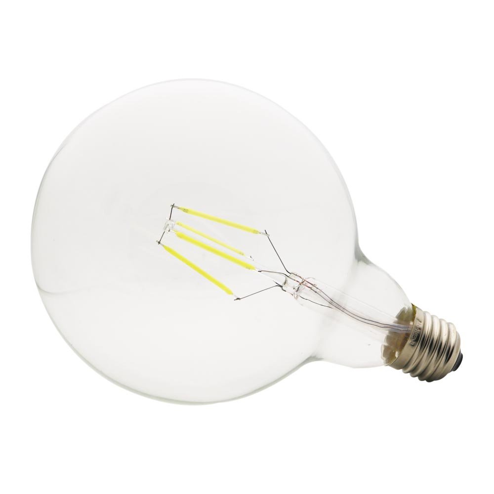 5 sztuk 4 W G125 E27 LED kulka nitkowa zimna biel 6000 K śruba Edisona 125 mm LED antyczna żarówka 30 W zamiennik żarówki AC 220 V