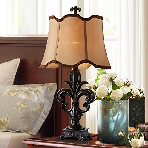 Retro European Luxury Table Lamp Bedroom Bedside Table Lamp Classical