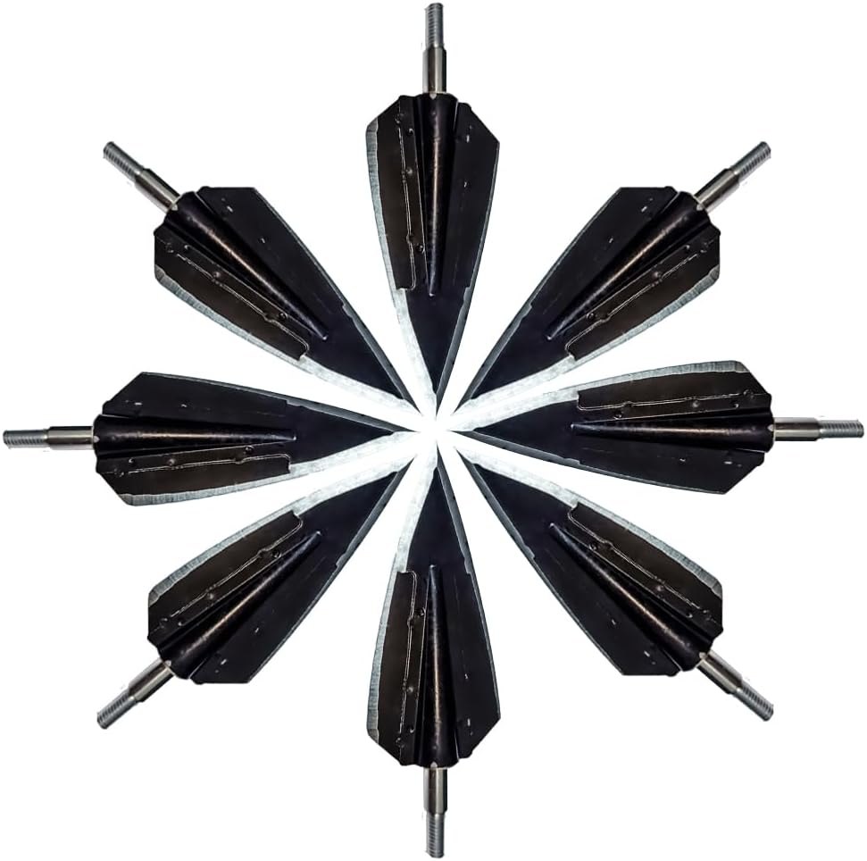 Archery Hunting 150 Grain Broadheads Screw-in Cutting Blade Arrow Tips for Recurve Bow and Compound Bow Crossbow-Compatible（12pcs）