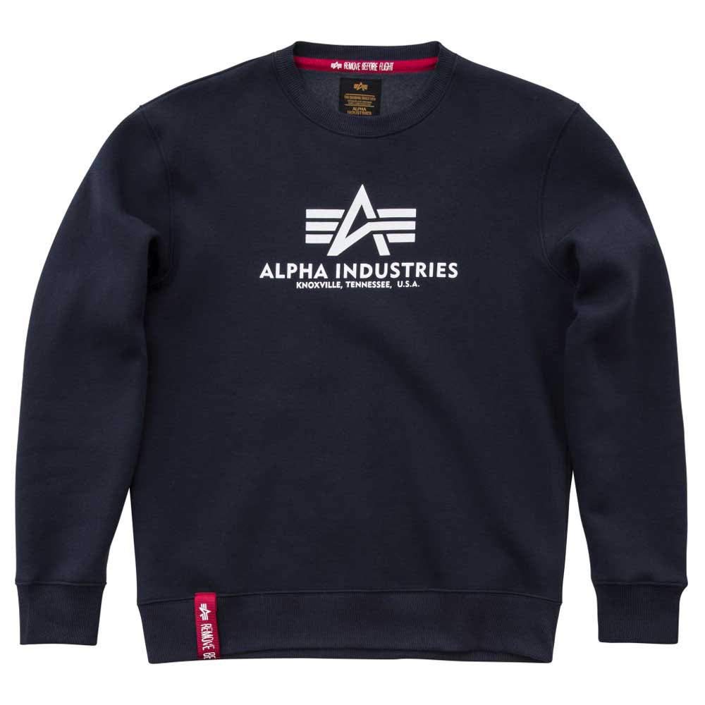 Alpha Industries Basic Sweater Sweatshirt for Men Navy