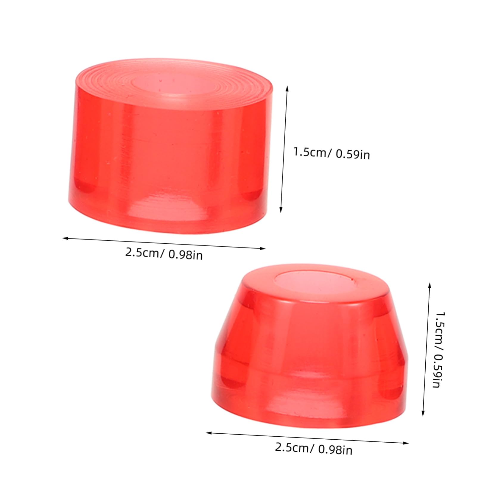 VANZACK Enhance Your Skateboarding Experience 4 Pcs High Elasticity Pu Riser Pads Easy Install for Truck Brands