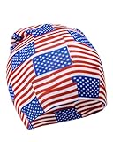 Century Star Cotton Baby Boys Girls Beanie Hat - Patriotic American Flag Design, Ideal for 4th of July - Infant Toddler Kids Knit Newborn Hats USA Style 1Pc American Flag 0-12 Months