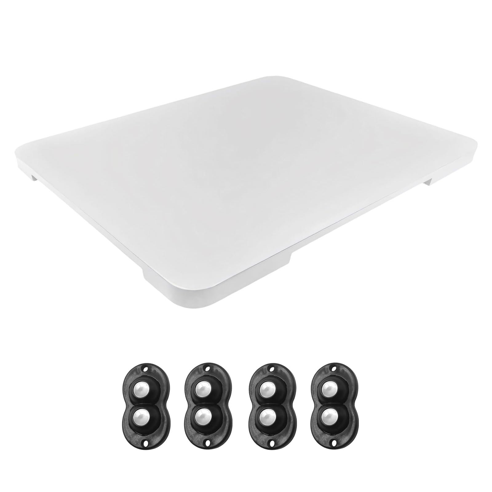 SXRQ 360 Degree Rotating Coffee Machine Sliding Base Sturdy Wooden Tray for Home Appliances Soldier Appliance Moving Tray