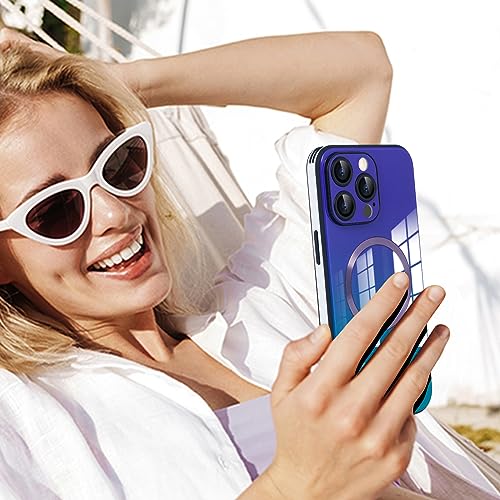 Coque iPhone 15 Pro Max MagSafe anti-rayures violette avec protège objectif - 4