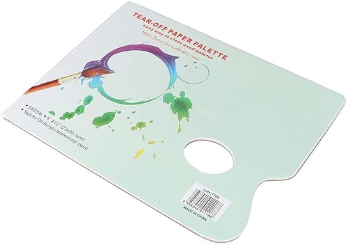 Miniatura 8 de 35 hojas de papel de paleta, paleta de mezcla de pintura A4, paleta de papel, almohadilla de pintura acrílica, suministros de mezcla para acuarela,