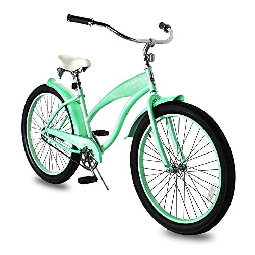 Bicicleta Tracer AVERA de playa para mujer, 26 pulgadas, monocarga, con neumáticos gruesos, para adultos (verde) miniatura 1