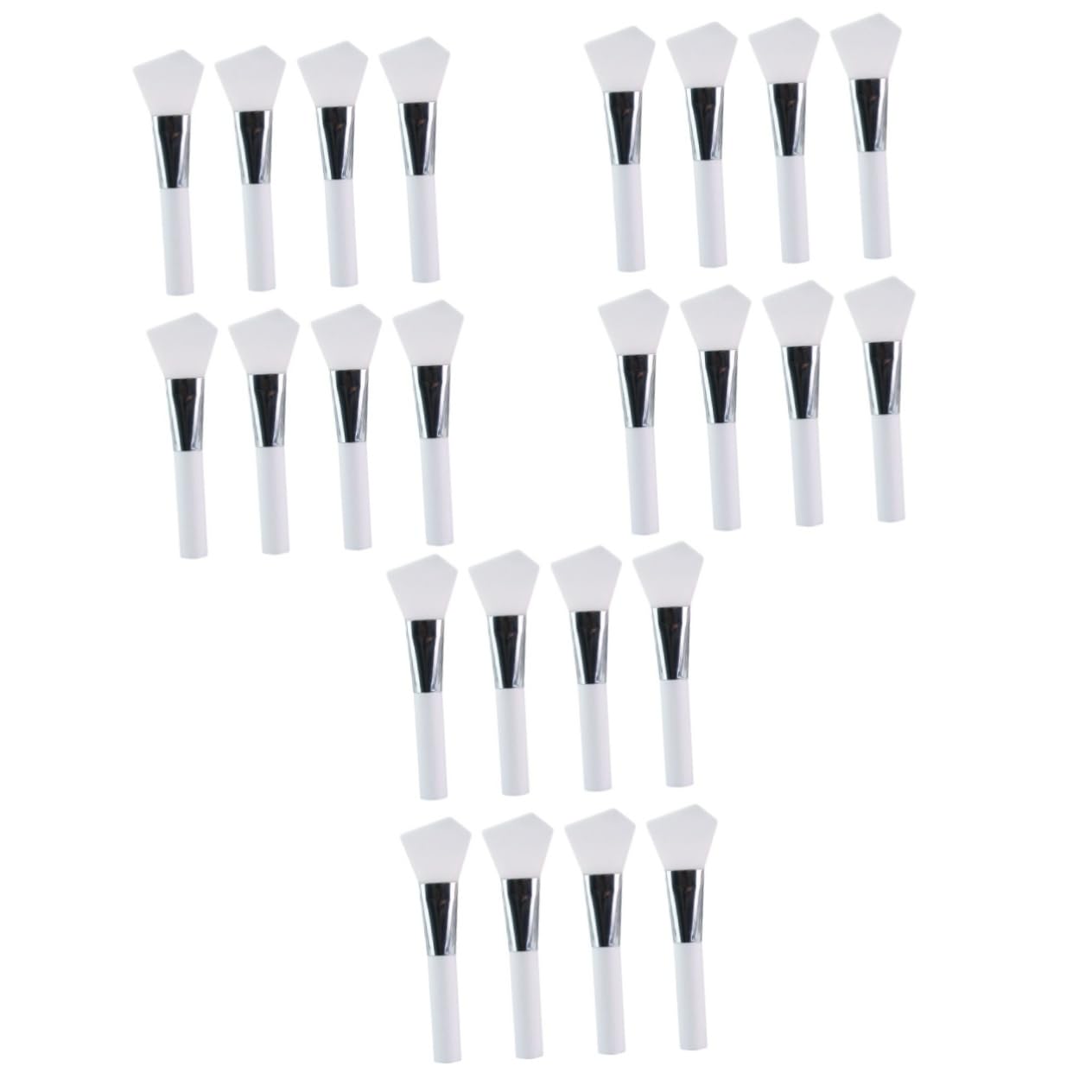 Ipetboom 24pièces Pinceaux Silicone Pour Masques Faciaux Outils Cosmétiques Pratiques Pour Application De Soins De Peau