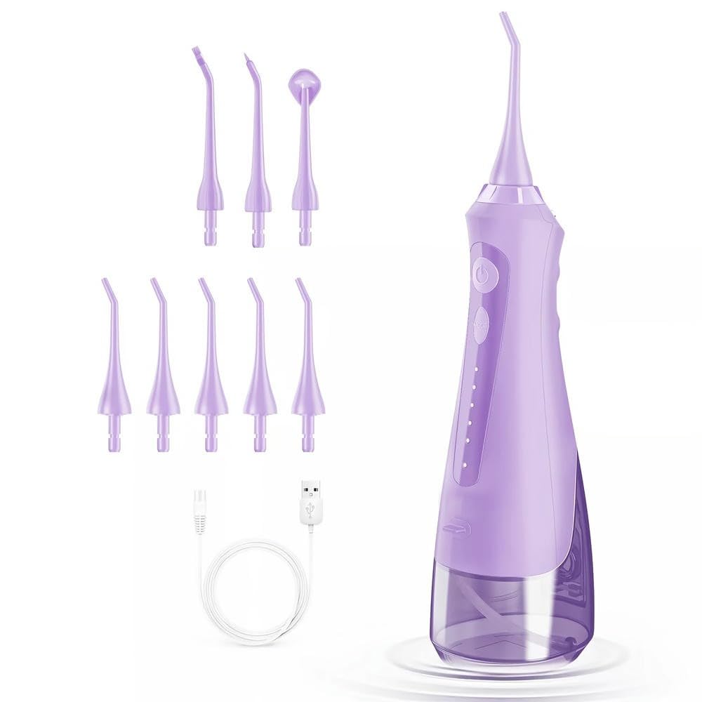Irrigador bucal portátil, Equipo Dental de Grado Profesional, Potente Limpiador, irrigador bucal con 5 Modos de higiene bucal.