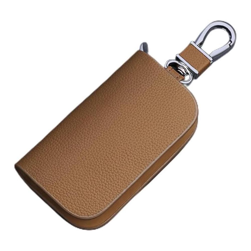 Hexagona Custodia Per Chiavi In Pelle Di Vacchetta: Portachiavi In Pelle Granulata, Made In Paris, Design Elegante E Pratico, Comfortevole - 3