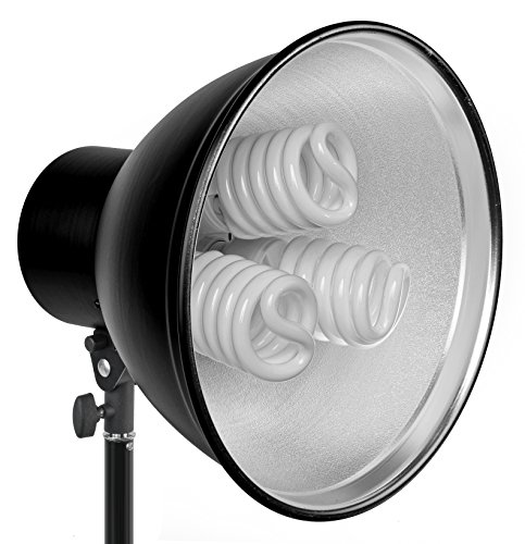 F000470 Fotostudio Tageslichtset MM-12 (2x Lampenhalter, 6x Tageslichtlampe, 55 Watt, 2x Stativ, 2,4m)
