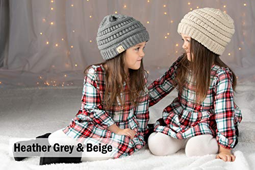 Funky Junque Kids Cozy Ribbed Beanie - Warm Winter Knit Cap for Toddlers2