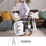 Ingenuity Anyway Sway 5-Speed Multi-Direction Portable Foldable Baby Swing & Infant Seat with Vibrations, Nature Sounds, 0-9 Months 6-20 lbs (Spruce) - Image 5