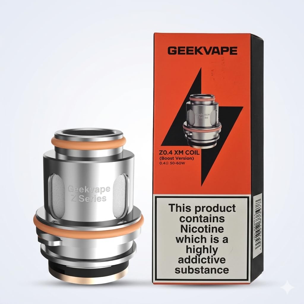 GEEKVAPE Z Series 0.4 Ohm XM Mesh Coils [Pack of 5] - Double Lifespan,  Enhanced Stability, 50 to 60W, DTL, Press Fit, Replacement Coil for  AegisLegend/AegisSolo/Obelisk/Zeus/Z Tank, No Nicotine: Amazon.co.uk:  Electronics &