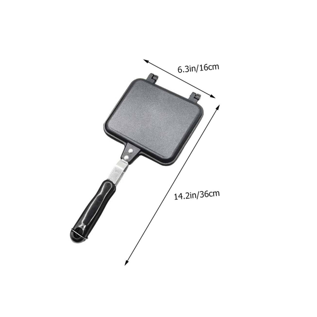 BIUDECO Breakfast Sandwich Maker Non Stick Frying Pan for Toast Double Sided Cooking Tool for Eggs and Sandwiches for Home and Camping Use