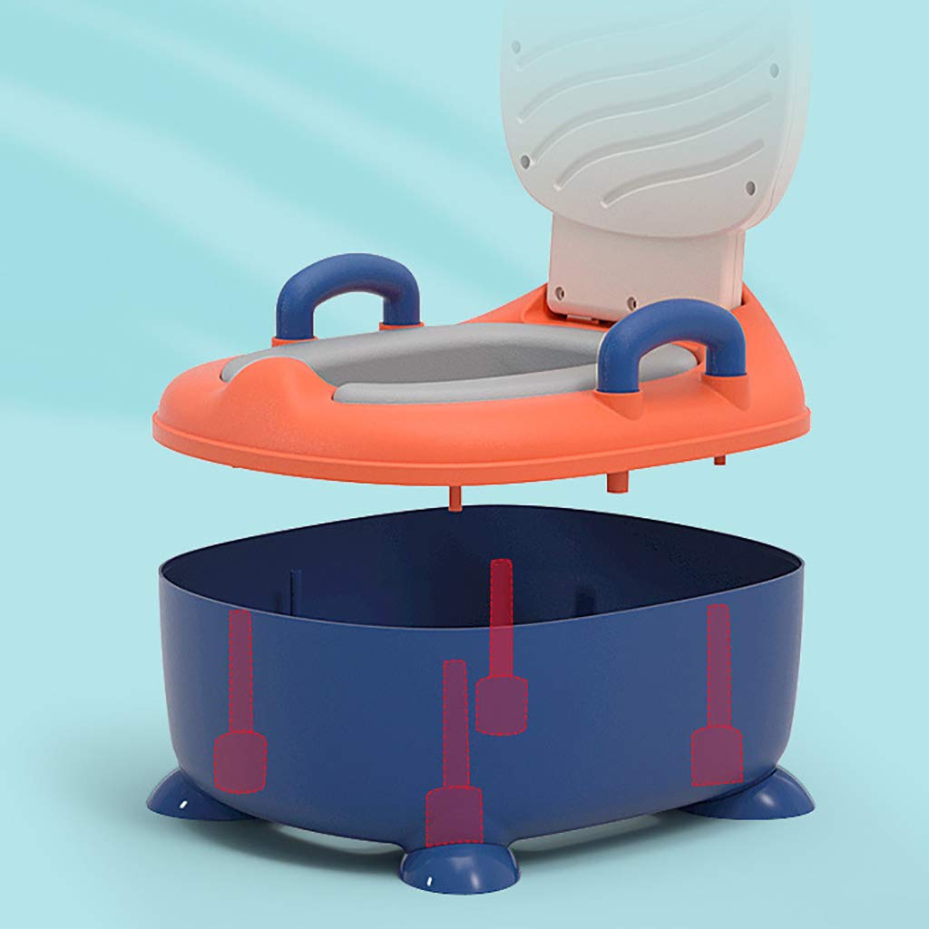 Orinal para niños, Orinal para Entrenamiento, Orinal de Viaje con Tapa, Protector contra Salpicaduras, bebés y niños pequeños,Verde