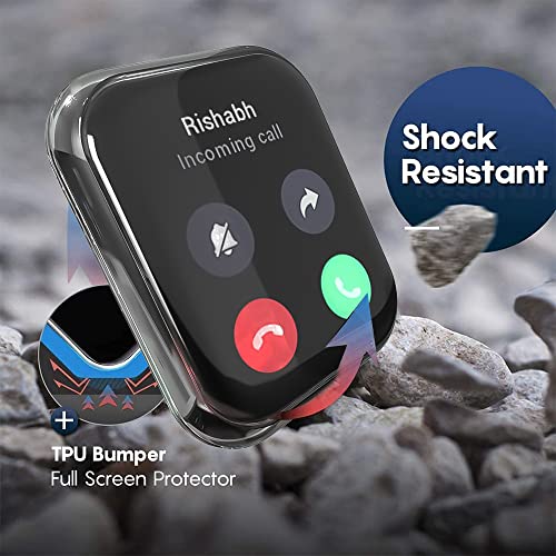 Image of Sounce Protective Case Cover Compatible Noise Colorfit Ultra /Noise Colorfit Ultra Buzz Overall Protective Case TPU HD Clear Ultra-Thin Cover with Unbreakable Screen Guard - Transparent