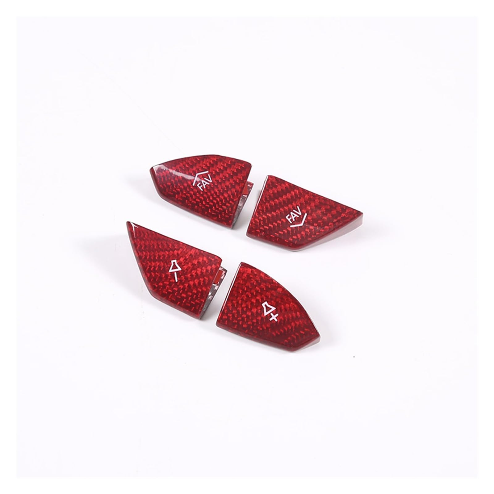 for Chevy for Corvette for C7 2014-2019 Steering Wheel Volume Button Cover Trim Sticker Car Accessories Car Interior Mouldings(Red)