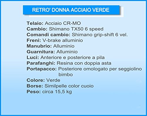 Via Veneto by Canellini Fiets stadsfiets CTB vrouw vintage retro via Veneto staal - Afbeelding 5