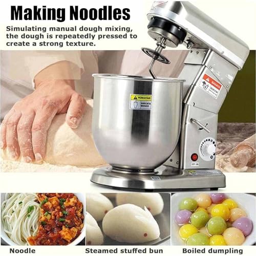 Impastatrice, impastatrice elettrica con 3 velocità, potenza 500 W, include ciotola, frusta e gancio per impastare per cuocere, cucinare e preparare l'impasto.