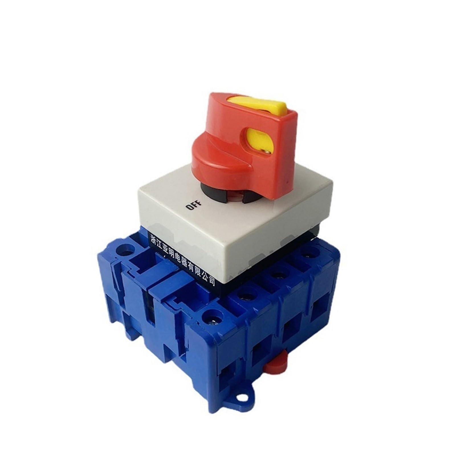 JGNAYRKJQI YMD11-40C 4P 40A Off-ON Panel DIN Rail Mounting 690V Isolator Switch Padlock Disconnect Replace LW30-40A