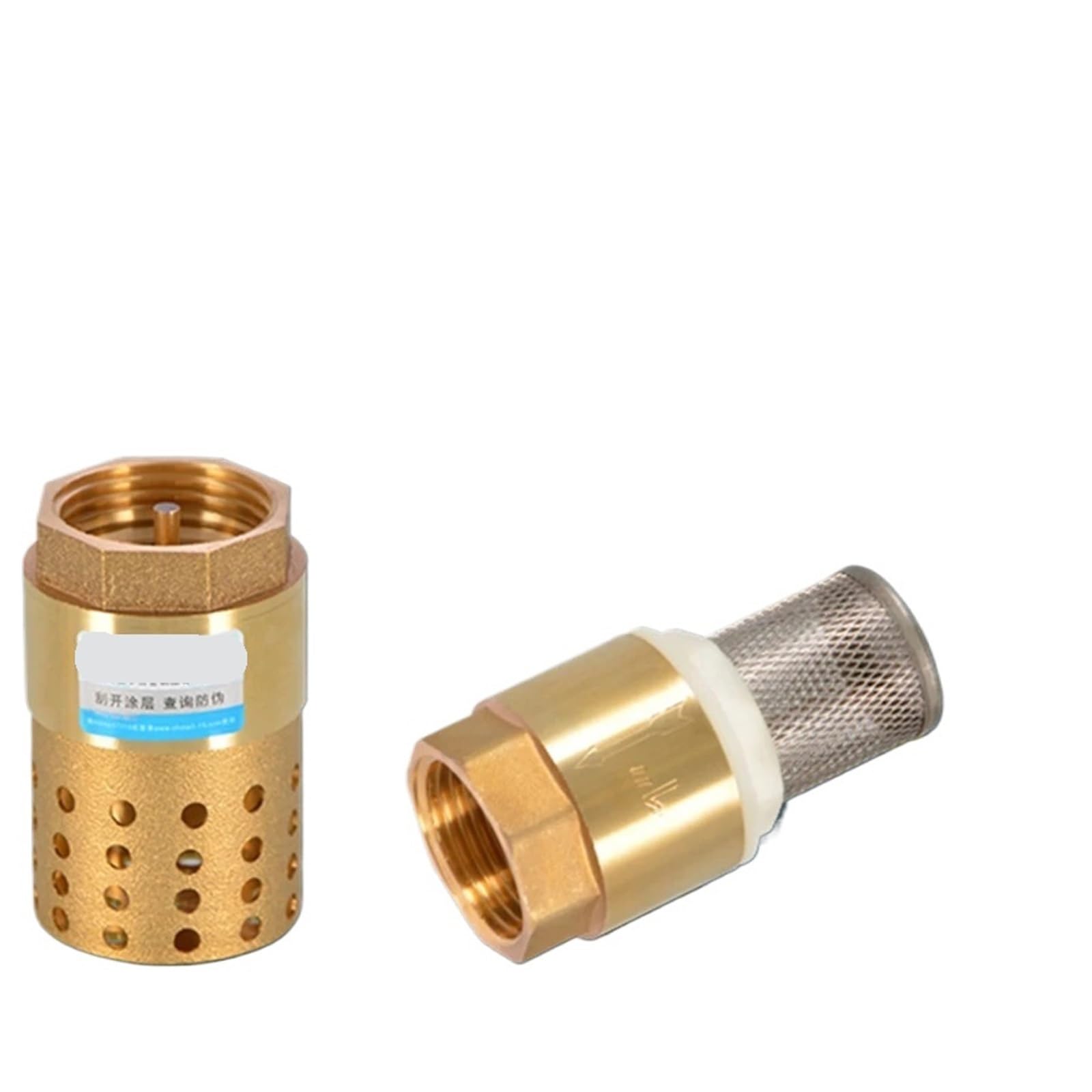 Uyzndkvsi 3L4 (Steel Mesh) 1Pcs 1/2" 3/4" 1" 2" Brass Check Valve Non-Return With Steel Strainer Dn15 Dn25 Dn40(3L4 (Steel Mesh))